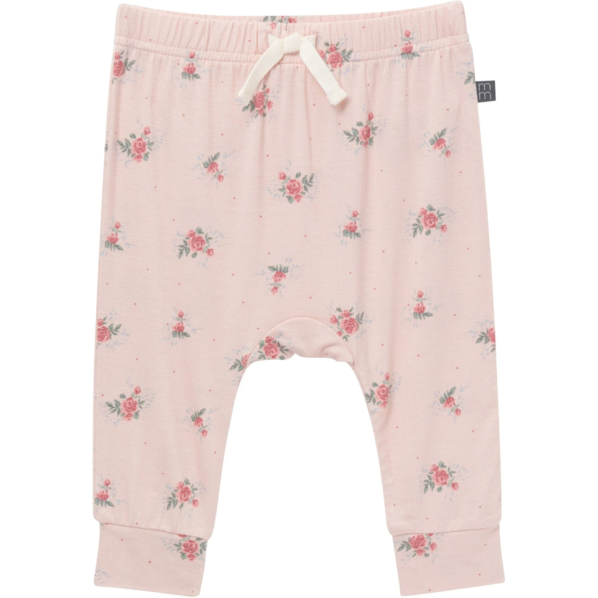 4-Piece Baby Girls Pink Roses Bodysuits and Pants Set