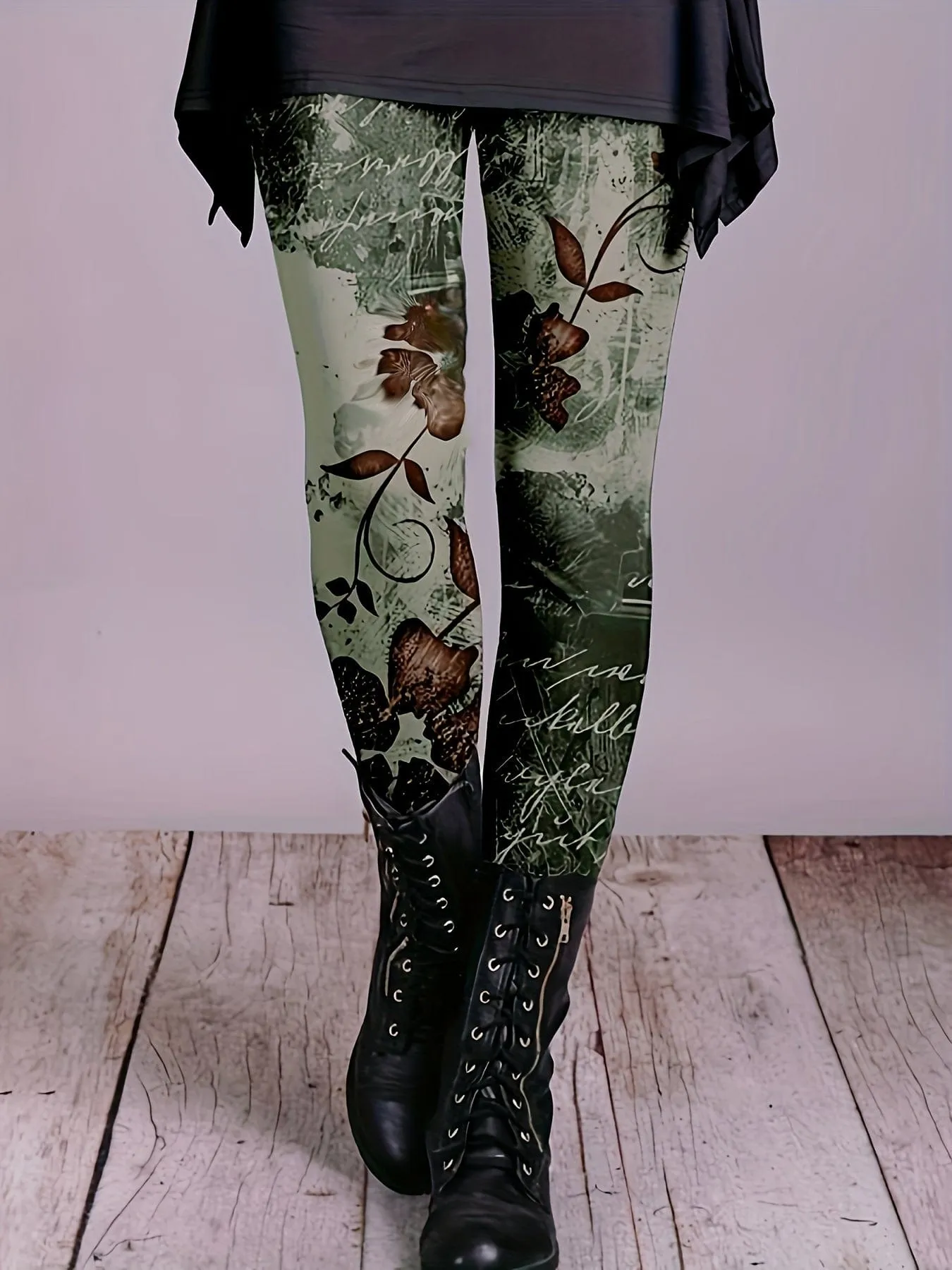 Abstract Floral Leggings