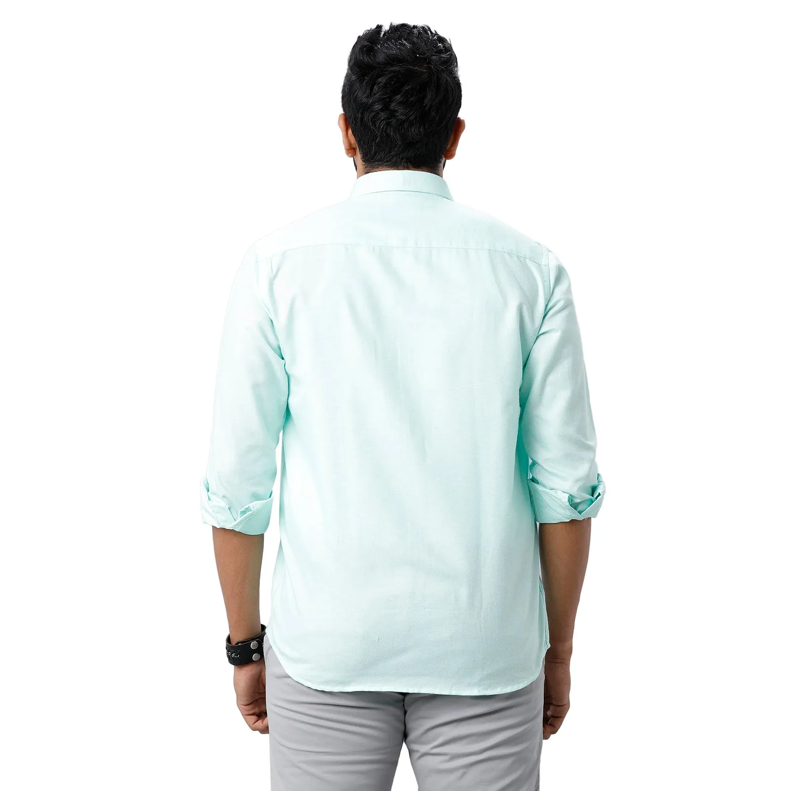 Armani - Light Green Formal Shirts for Men | Ariser