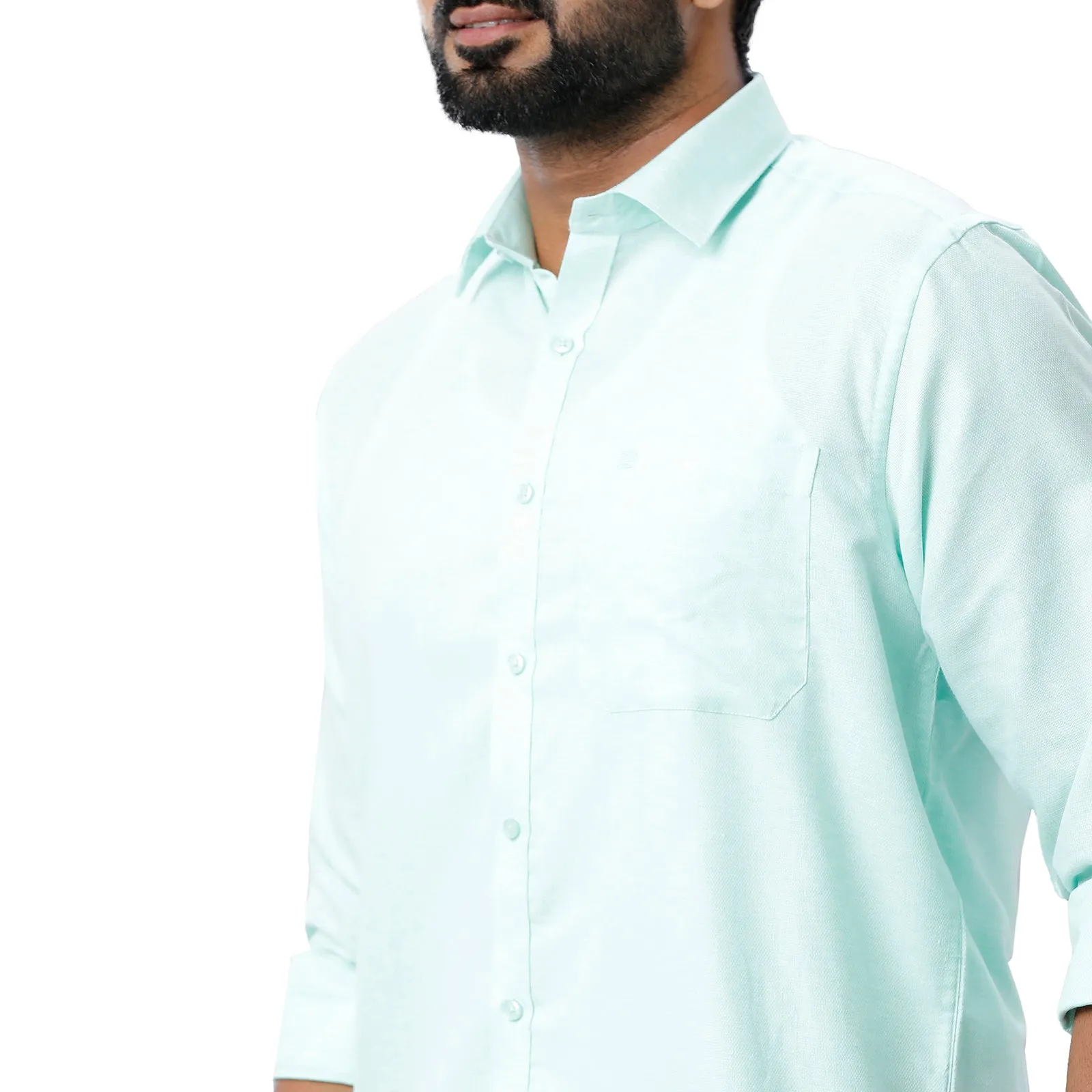 Armani - Light Green Formal Shirts for Men | Ariser