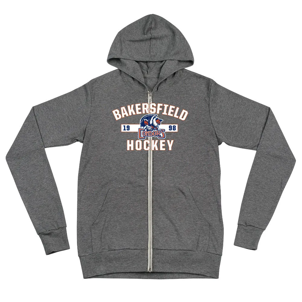 Bakersfield Condors Adult Established Full Zip Hoodie