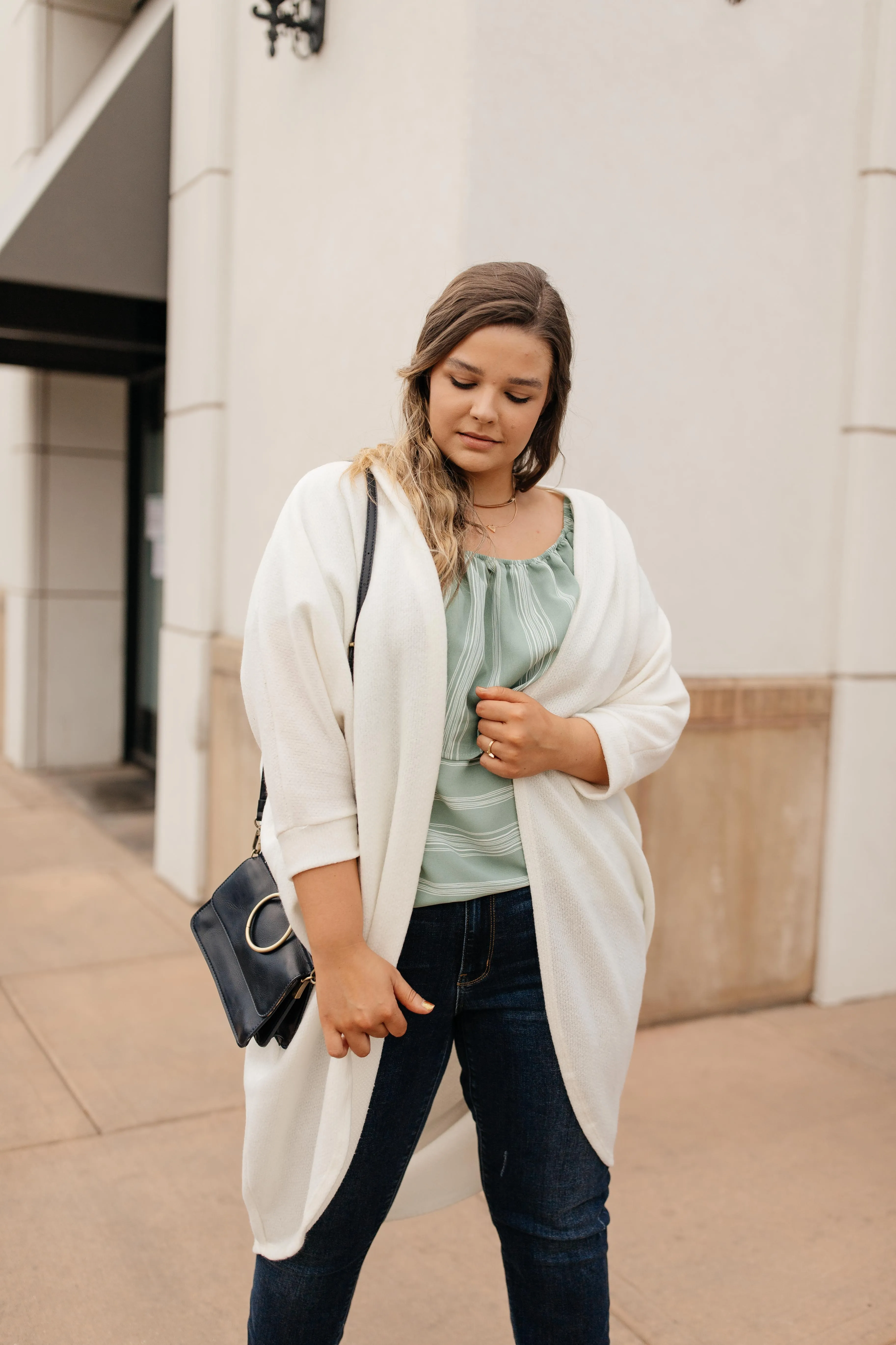 Cozy Chenille Cardi In Ivory