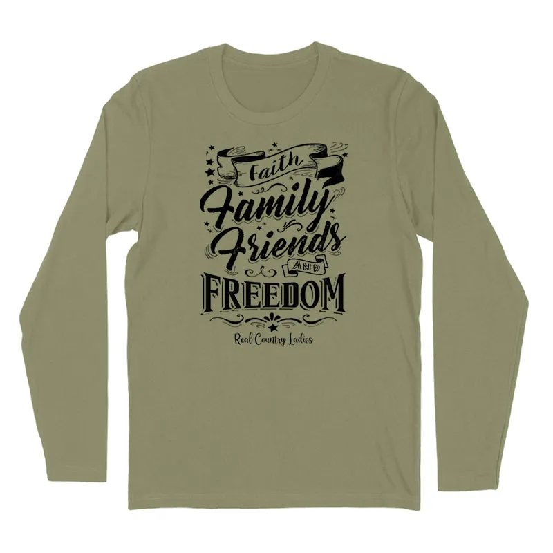 Faith Family Friends Black Print Hoodies & Long Sleeves