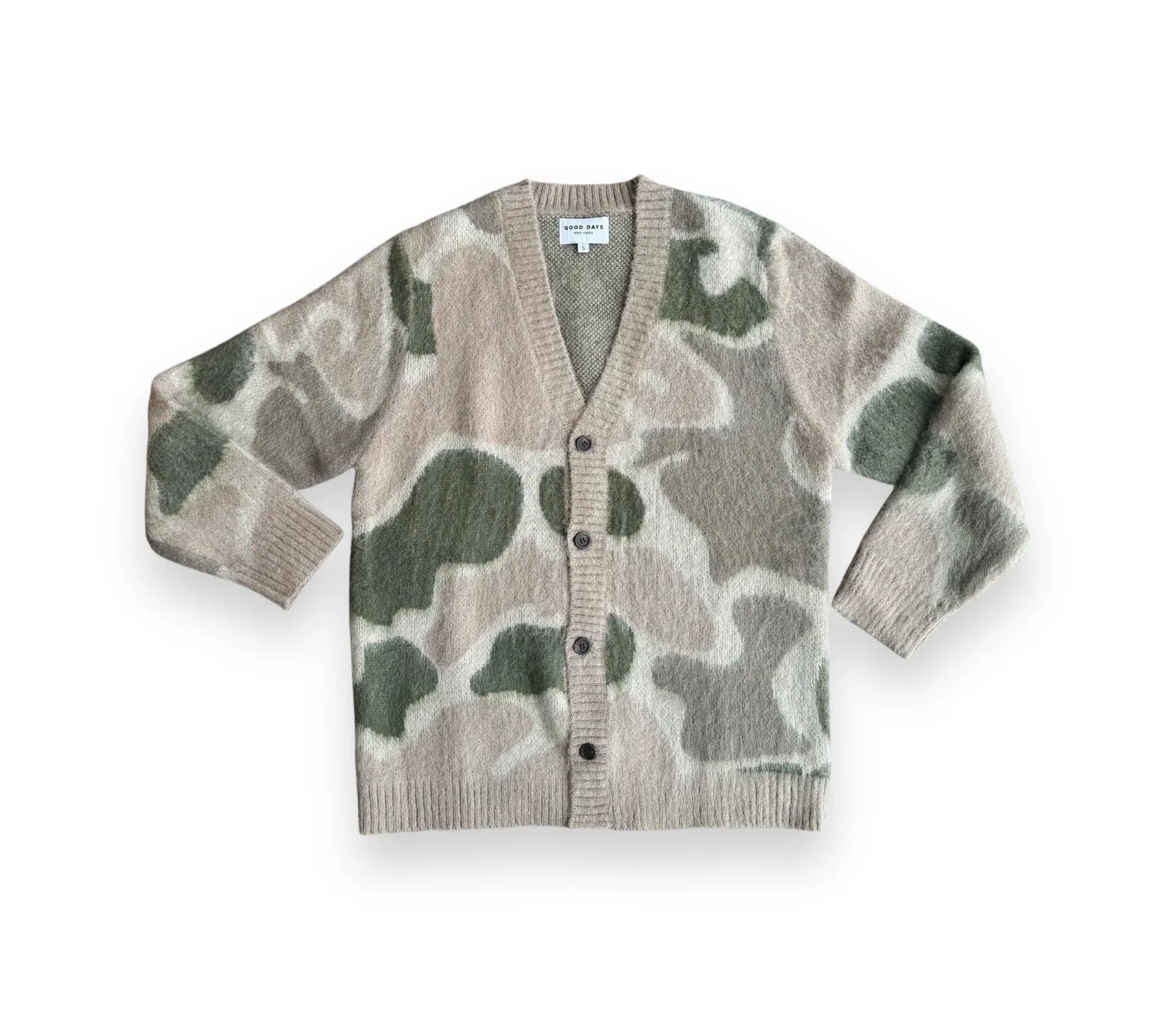 Good Days - Camo Mohair Cardigan