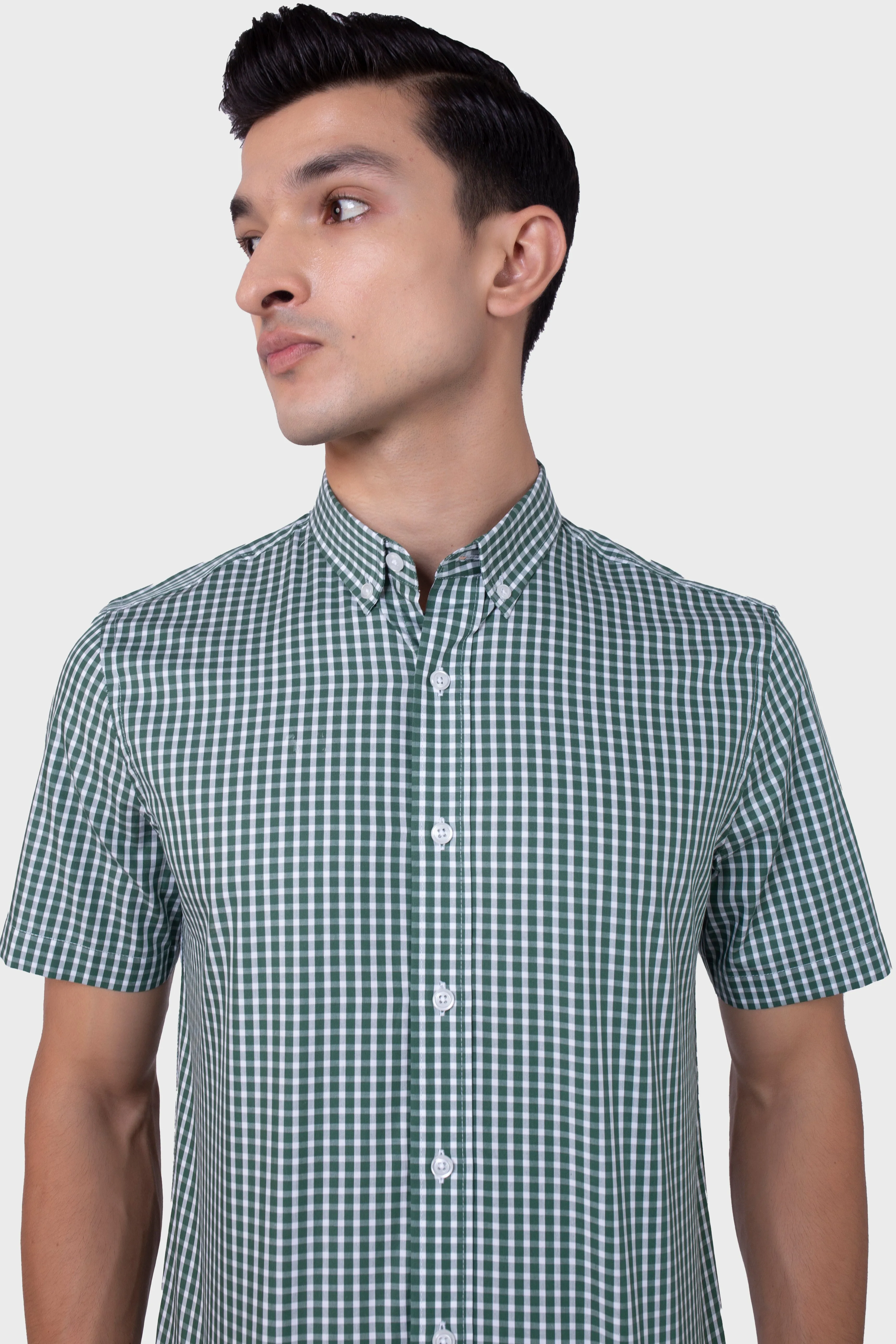 Green Gingham Check