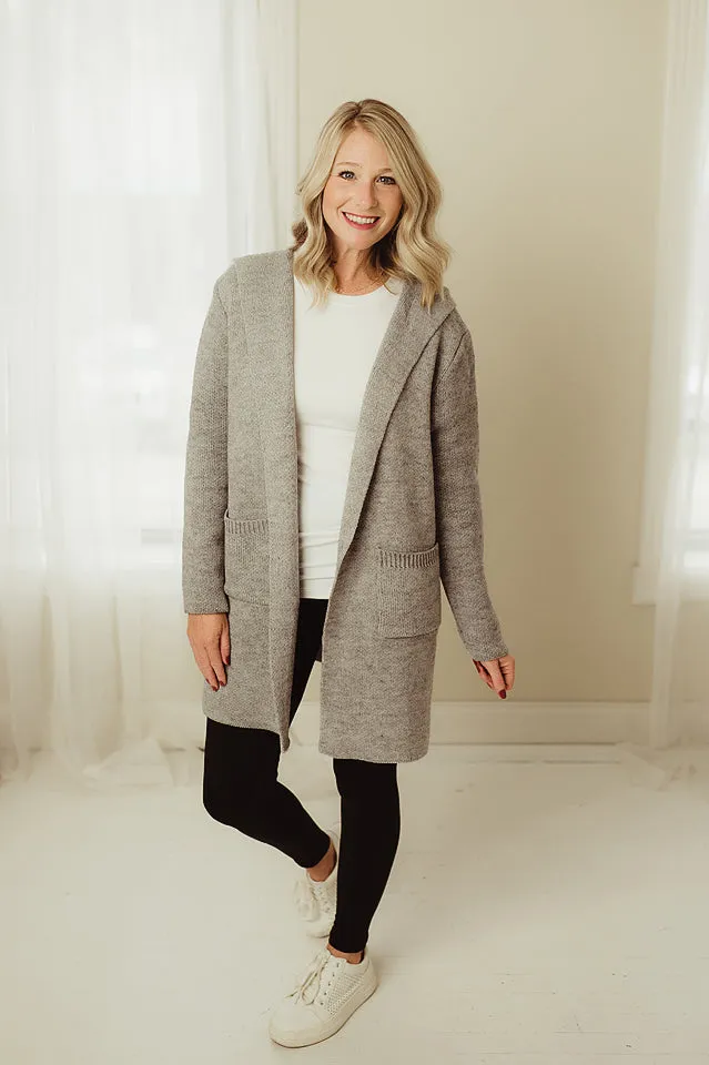 Hooded Sweater Cardigan