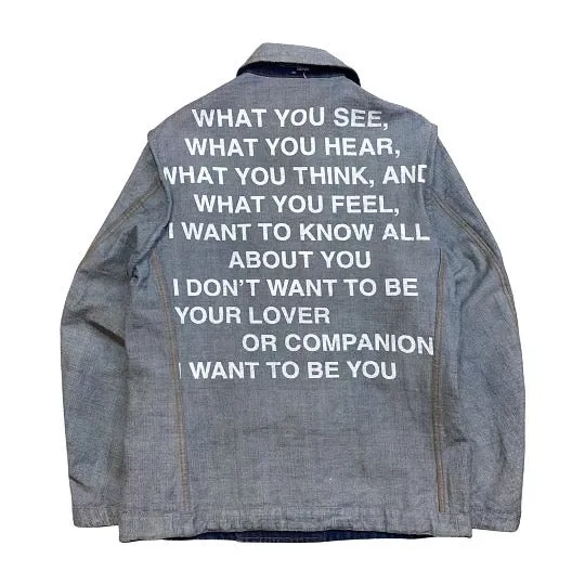 Junya Watanabe denim Poem jacket S/S02 Medium