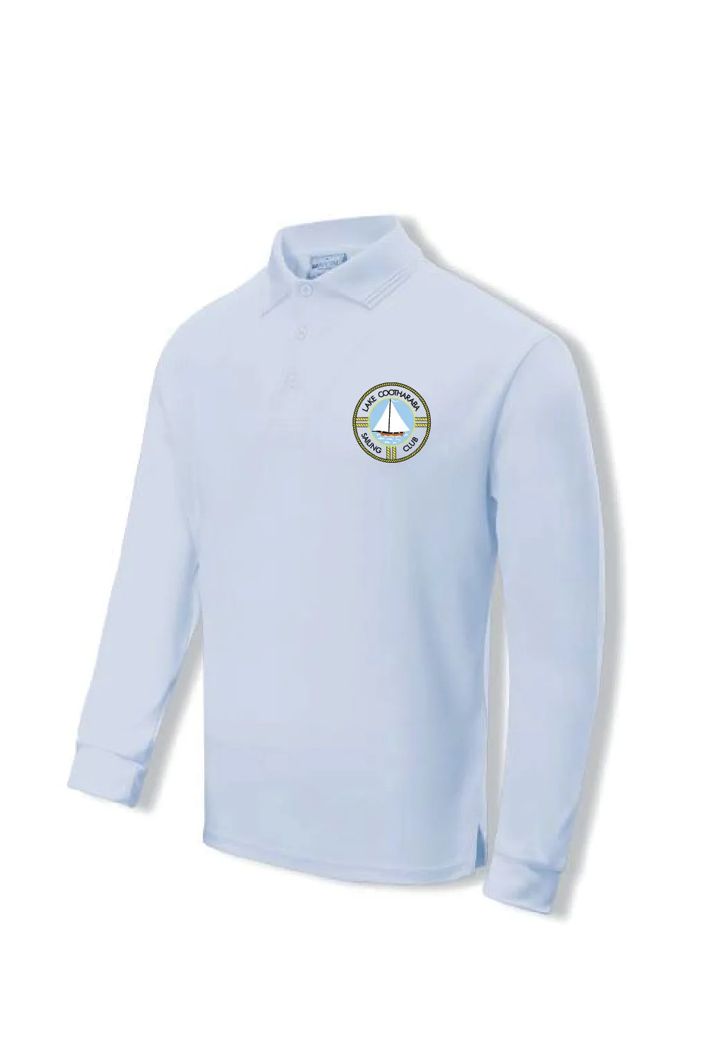 Lake Cootharaba Sailing Long Sleeve Polo