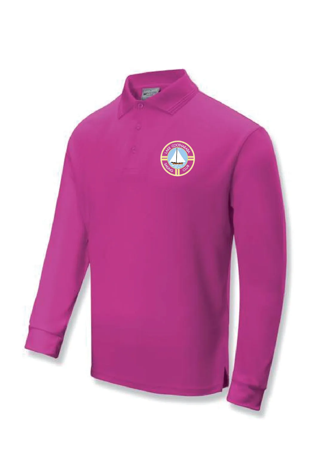 Lake Cootharaba Sailing Long Sleeve Polo