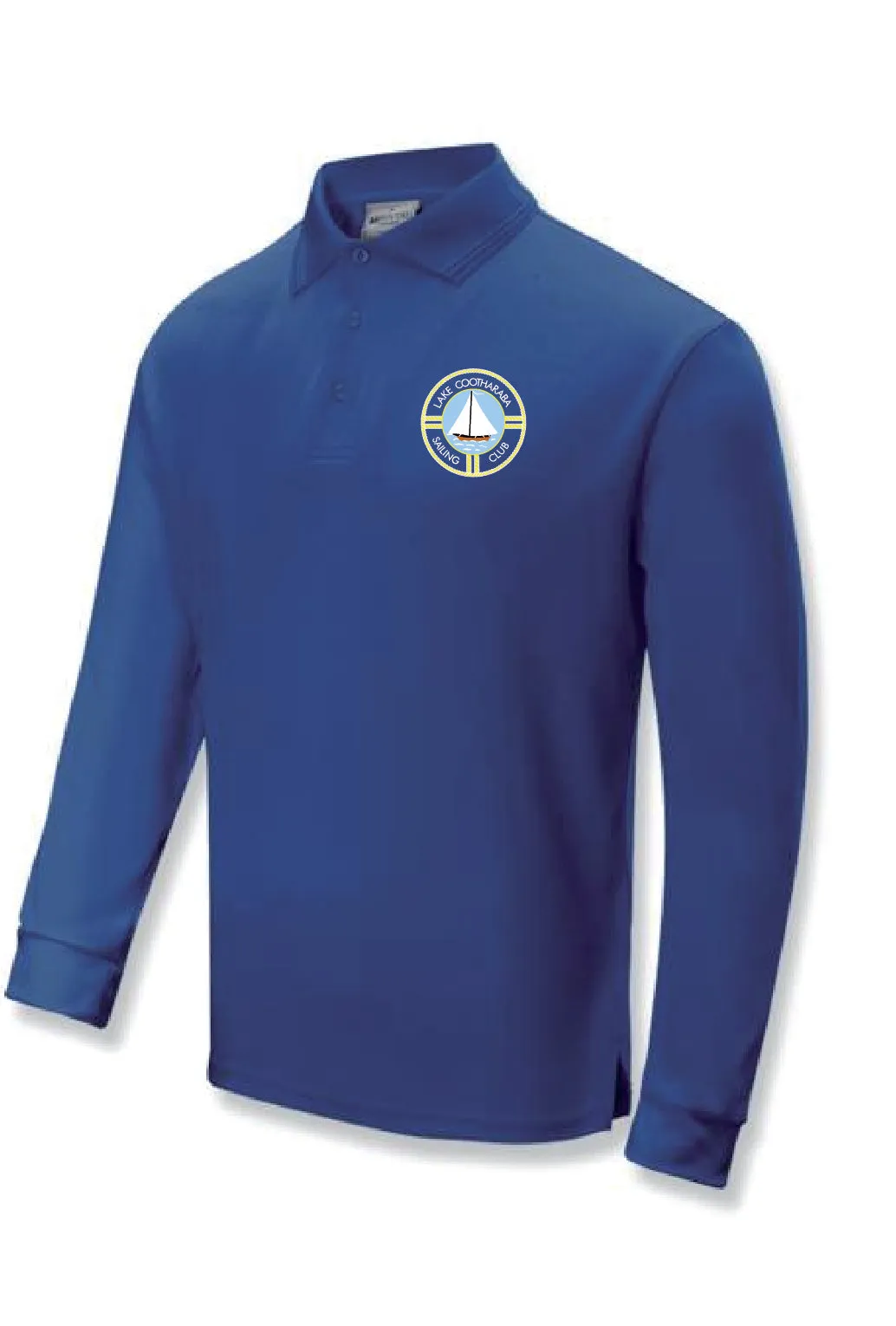 Lake Cootharaba Sailing Long Sleeve Polo