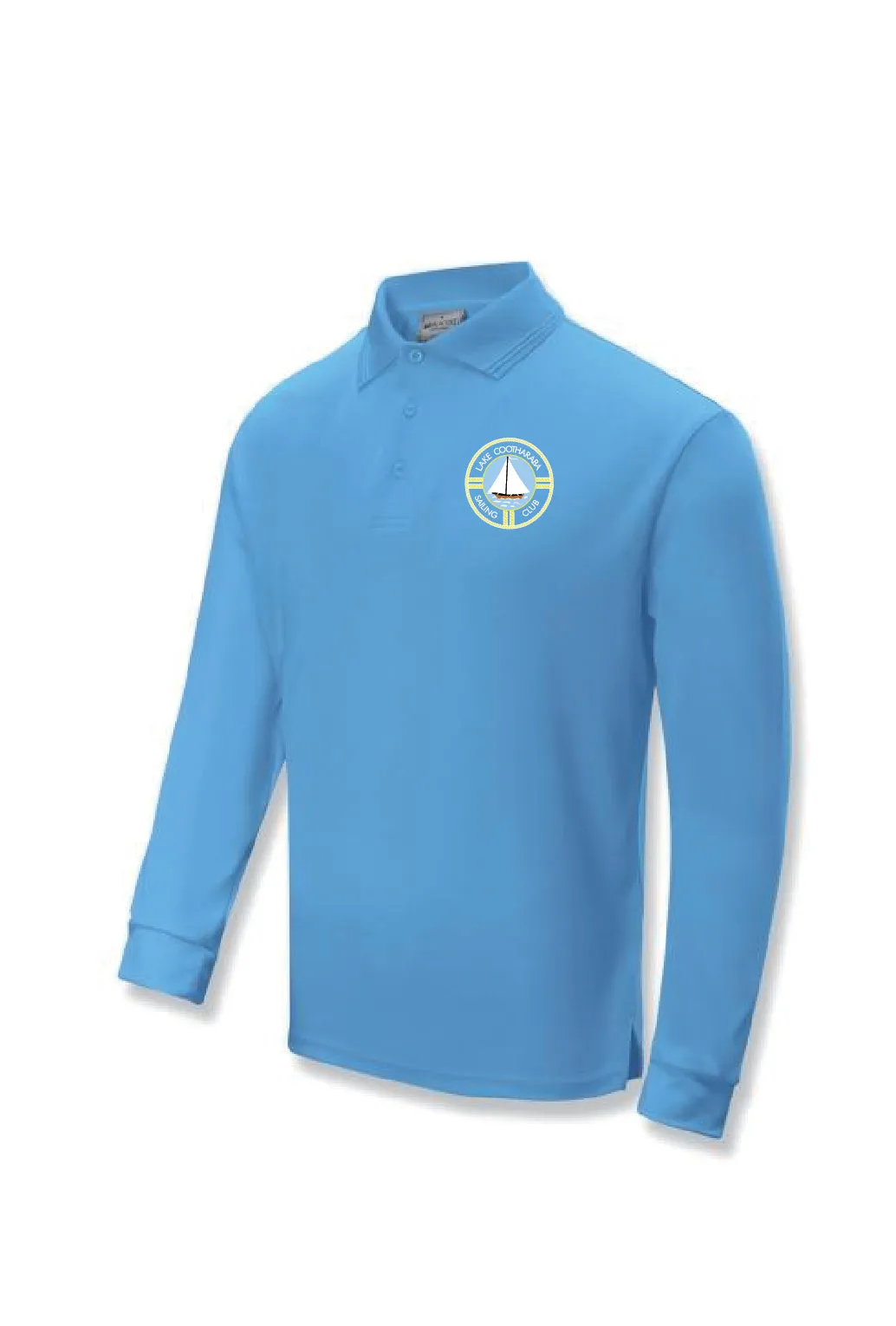 Lake Cootharaba Sailing Long Sleeve Polo