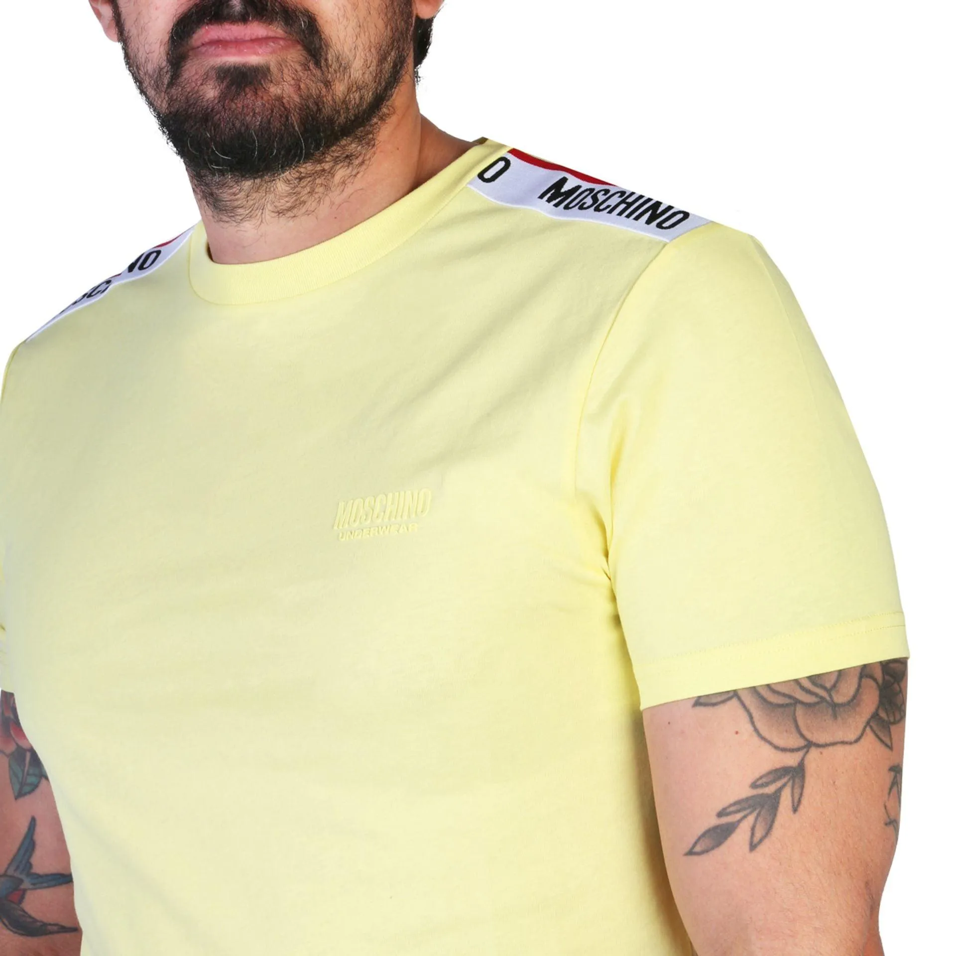 Moschino Men T-shirts - Yellow Brand T-shirts