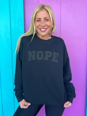 Nope Black Sweatshirt