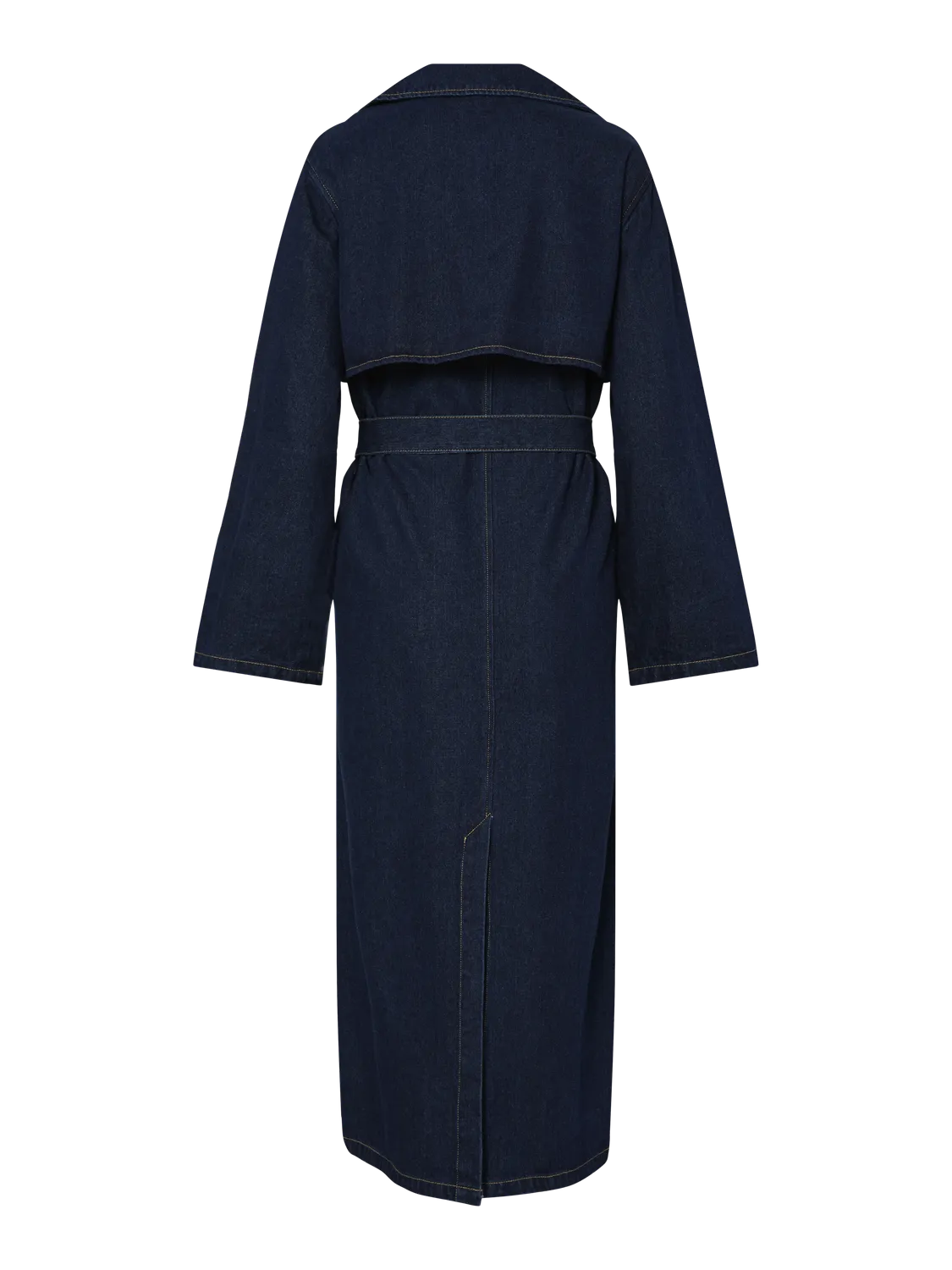 PCFREYA Trenchcoat - Dark Blue Denim