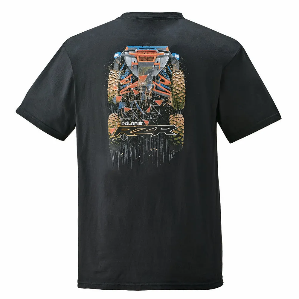 Polaris  Black OEM Mens Black RZR Air Short Sleeve Tee T-Shirt