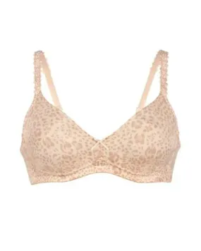 Rosa Faia Smart Rose Leopard Print Seamless Wire Free Bra