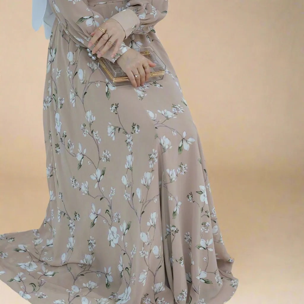 Sahar floral printed maxi dress