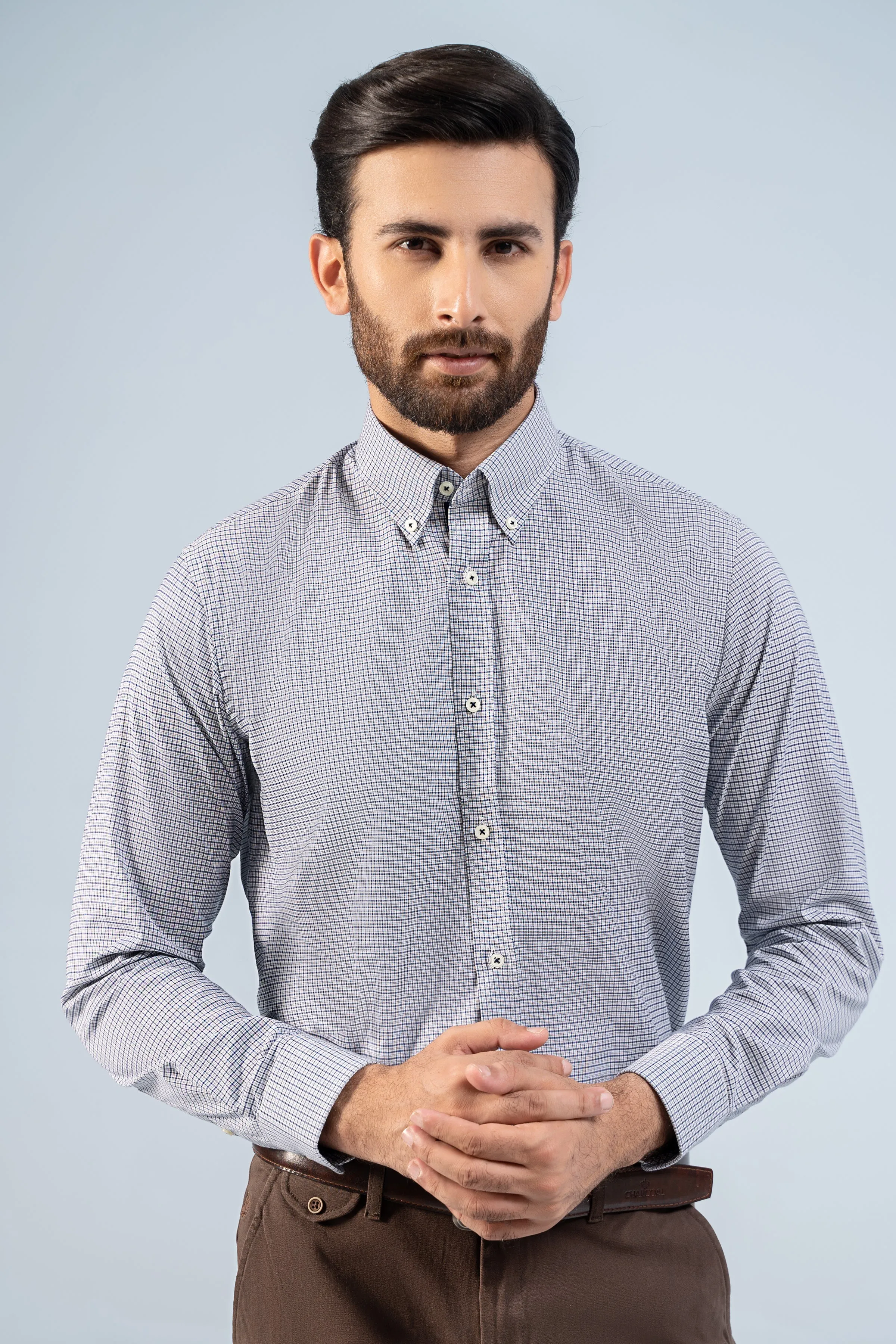 SEMI FORMAL SHIRTS BLUSIH GREY