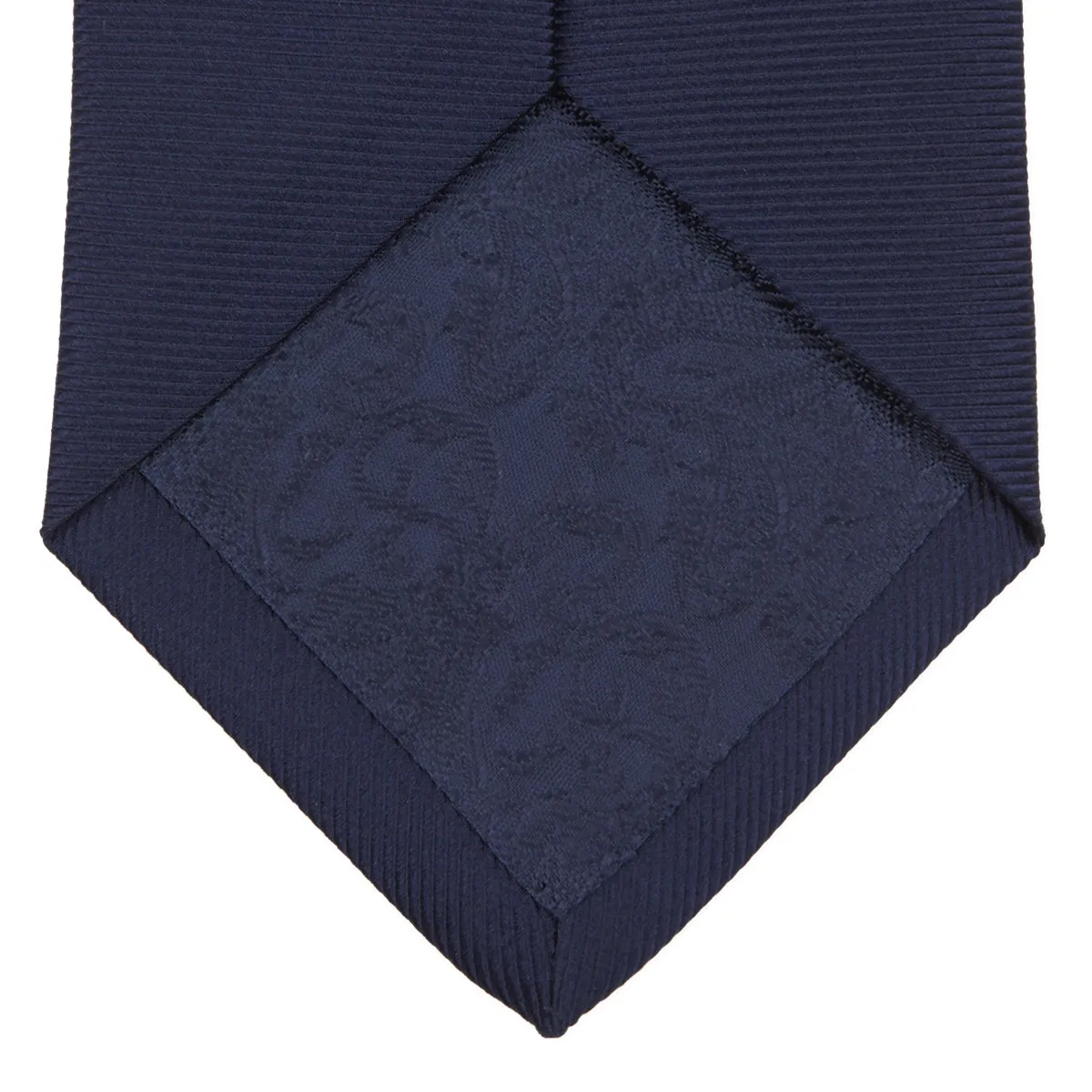 Slim Navy Twill Silk Tie