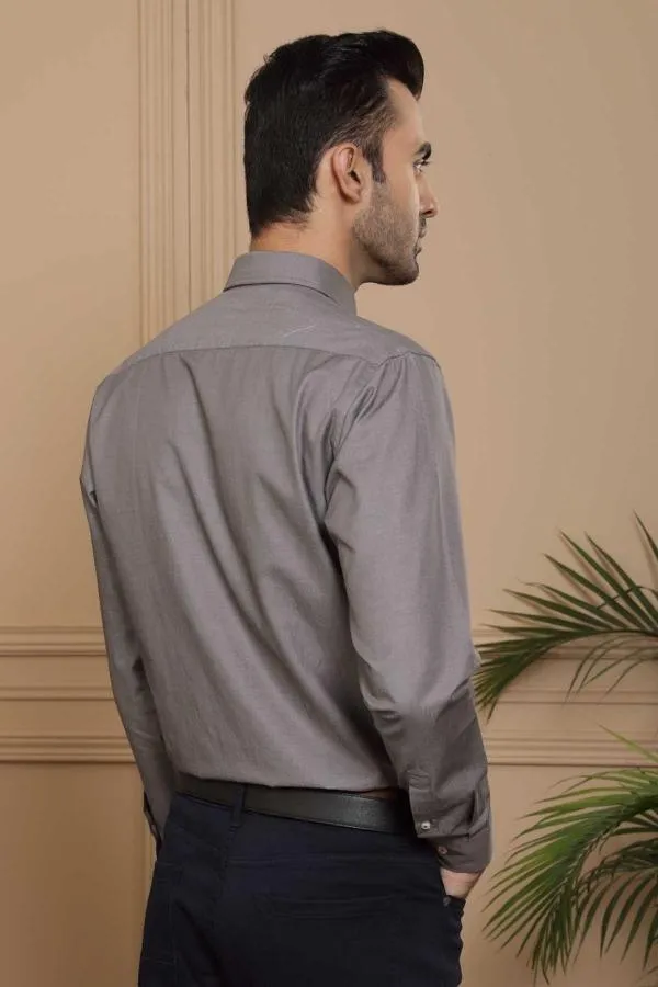 SMART SHIRT FULL SLEEVE SLIM FIT GREY