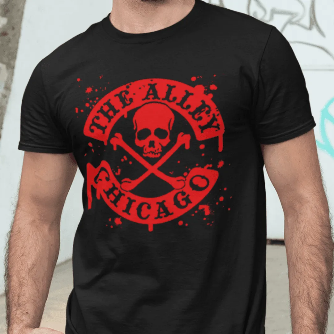 The Alley Chicago Blood Splatter Tshirt