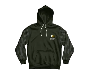 Towson Tigertooth Sleeves (Greyscale) / Hoodie