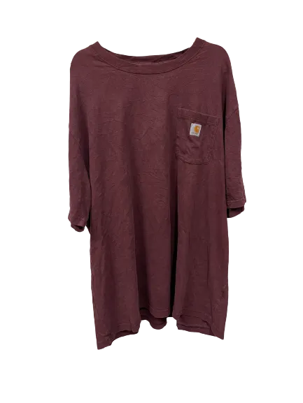 Vintage Carhartt  Maroon T-Shirt XX Large