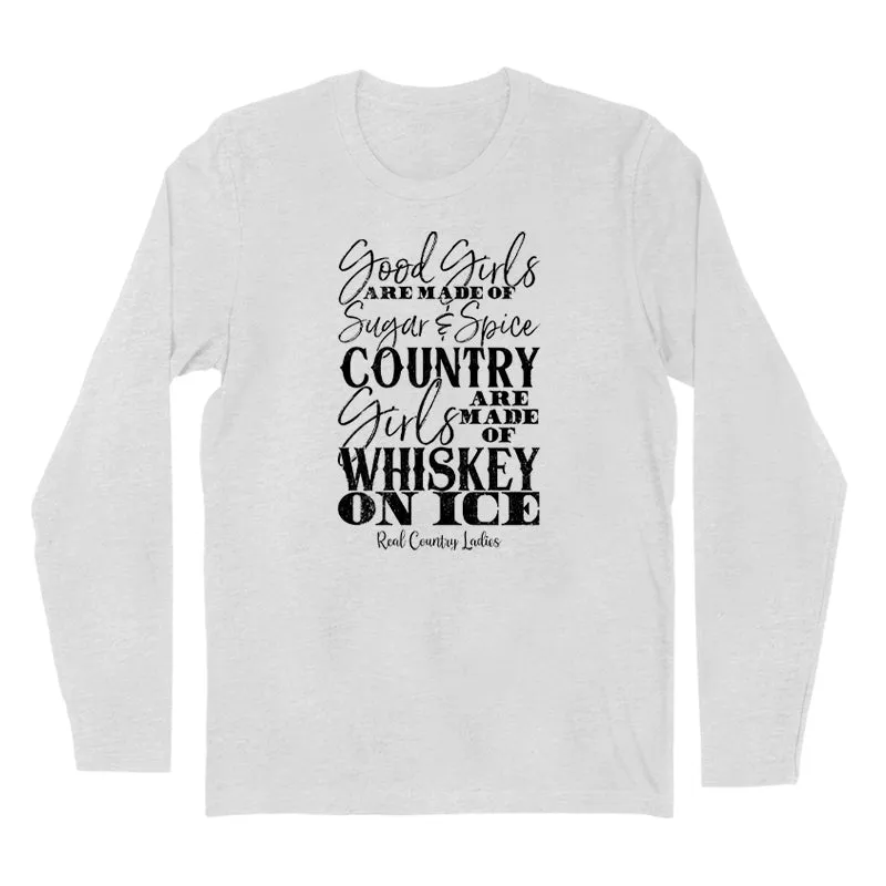 Whiskey On Ice Black Print Hoodies & Long Sleeves