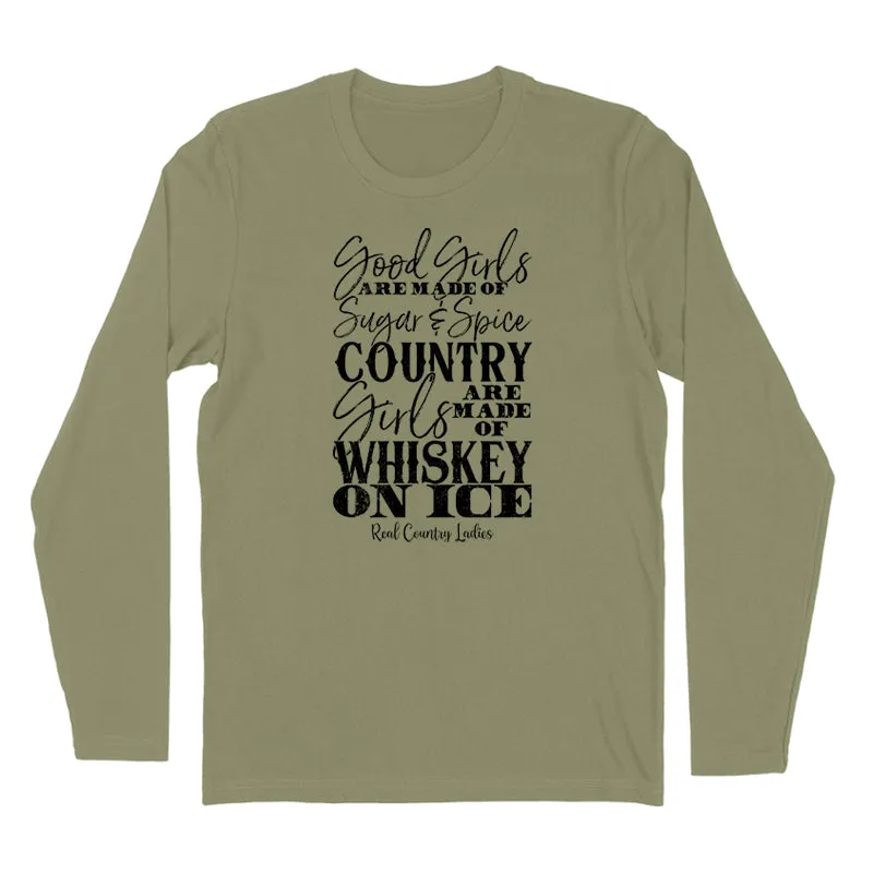 Whiskey On Ice Black Print Hoodies & Long Sleeves