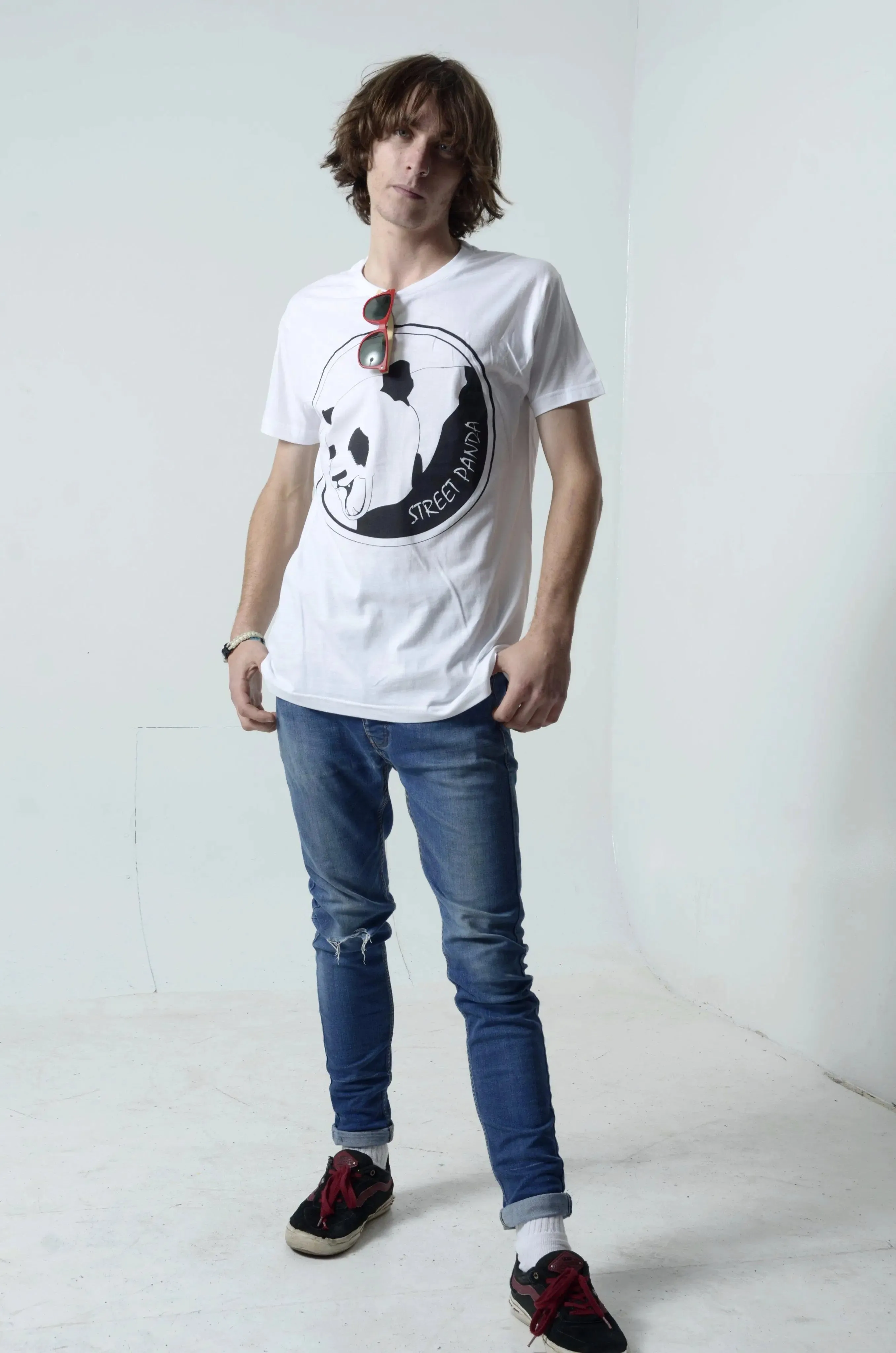 White Classic Panda Unisex Tee