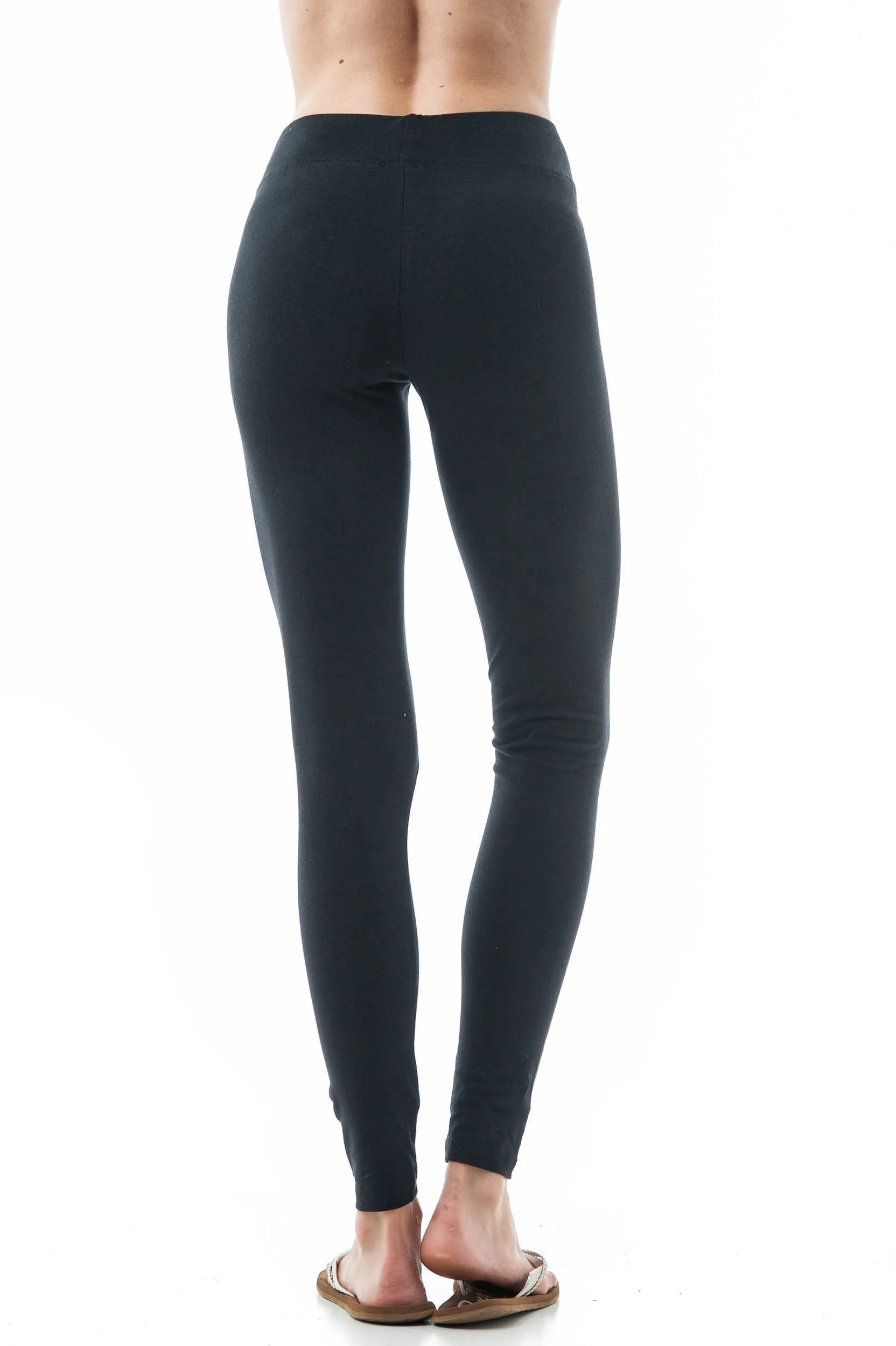 Women's Active Basic Plain Casual Cotton Stretchy Full Length Leggings