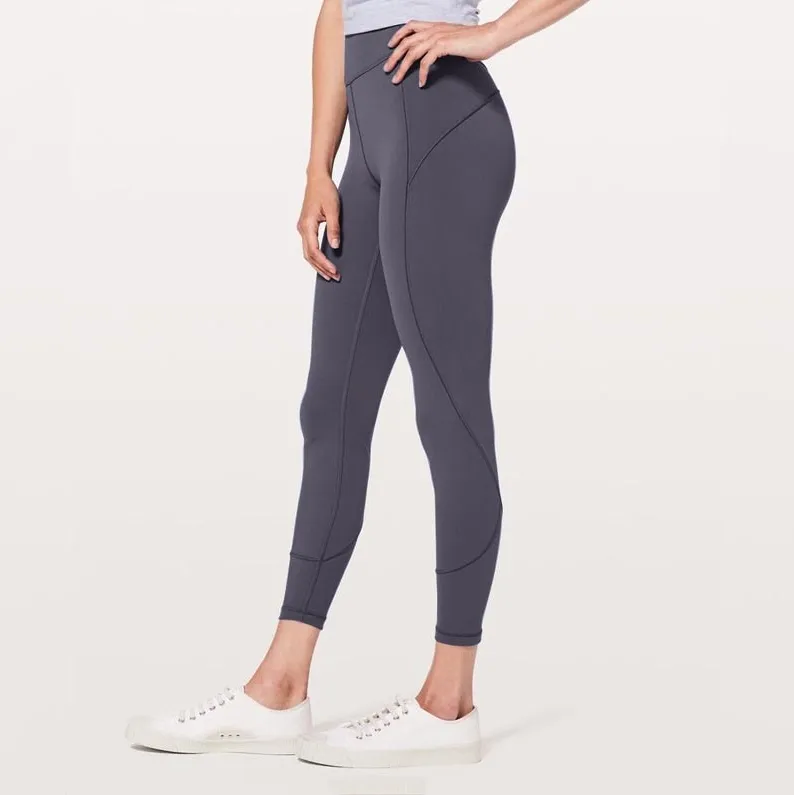 Women's High Waist Contrast Stitch Stretchy Fitness Leggings