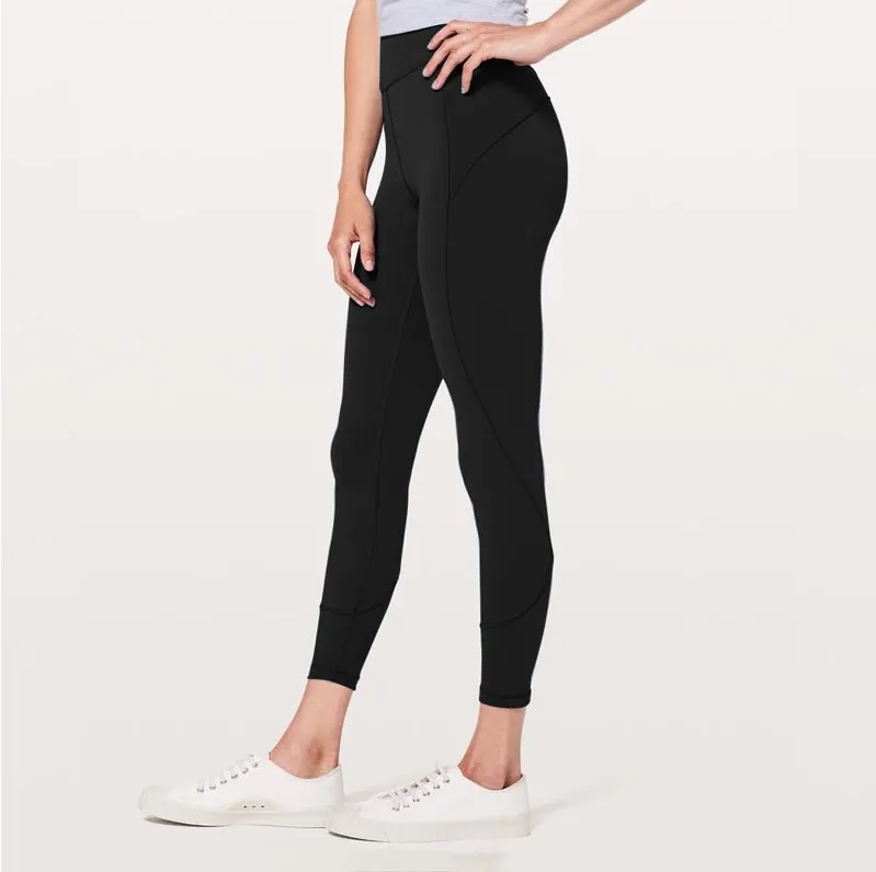 Women's High Waist Contrast Stitch Stretchy Fitness Leggings