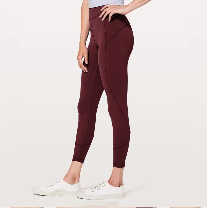 Women's High Waist Contrast Stitch Stretchy Fitness Leggings